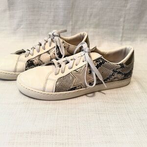 Vintage Havana Betsy Browze Snake Skin Gold Star Sneakers size 7.5